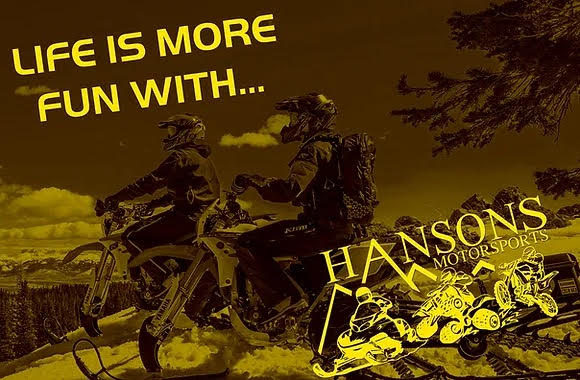 For all your motorcycle needs, visit Hansons Motorsports